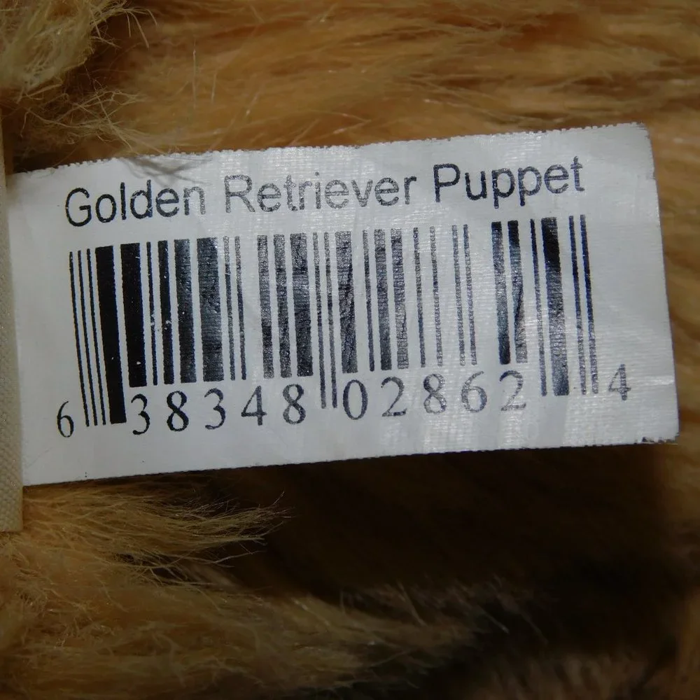 Folkmanis Golden Retriever Dog Puppy  Plush full body Hand Puppet - Picture 6 of 6